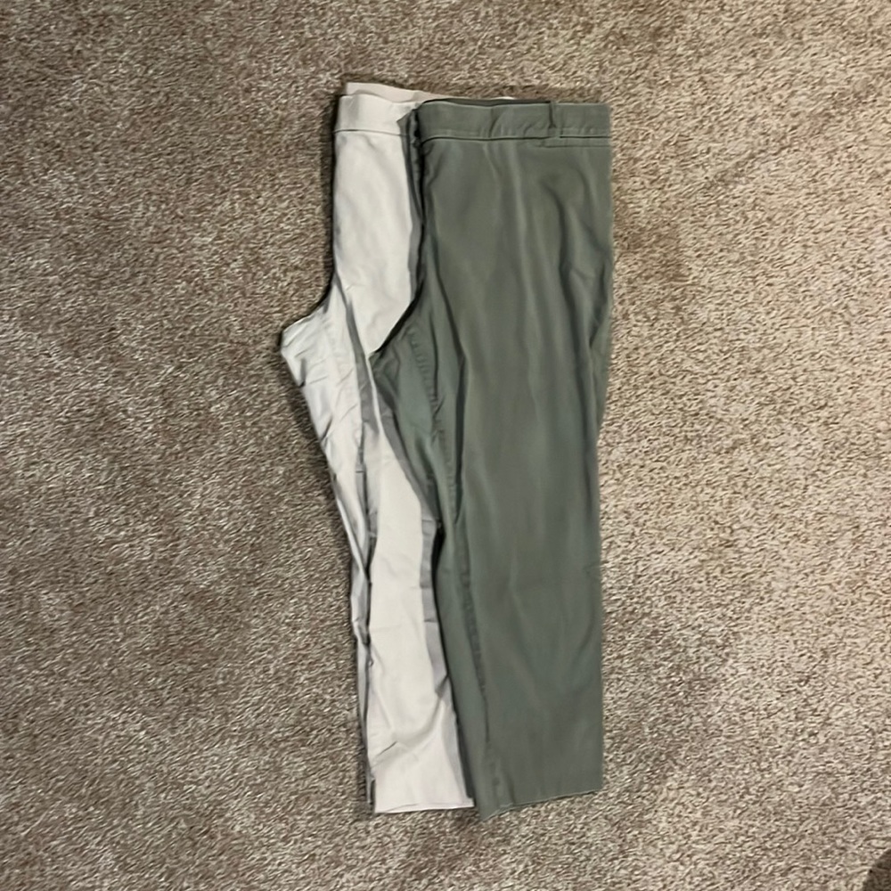 Lane Bryant Allie Chino Ankle Pant - TWO PAIRS!